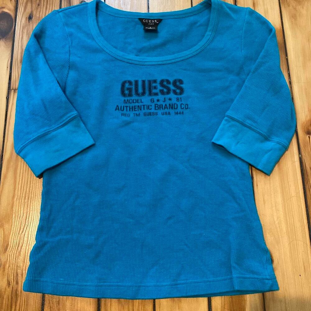 Y2K Guess Waffle Knit Thermal